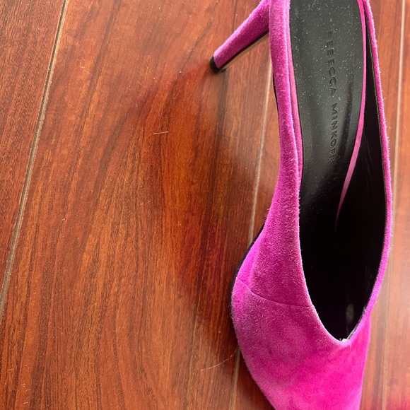 Used Fuchsia Rebecca Minkoff Mules with Box - Picture 5 of 11